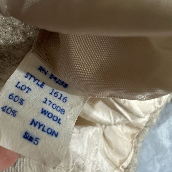 MJ‎ Concepts Sportswear Wool Button Blazer Union Made Women's 5 XS Beige Vintage - Picture 2 of 8